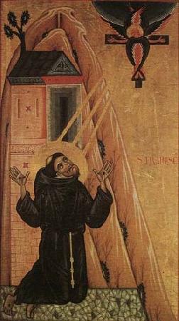 MASTER of San Francesco Bardi St Francis Receiving the Stigmata oil painting image